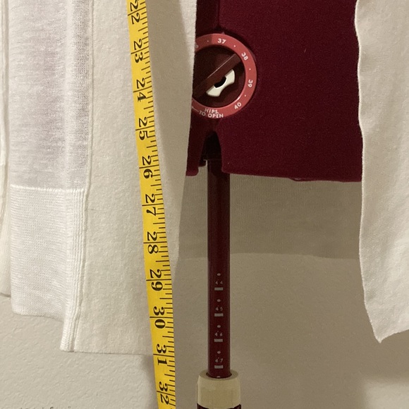 Loft white light long stylish Cardigan no buttons SZ Small 55% Ramie 45% viscose - Picture 3 of 6